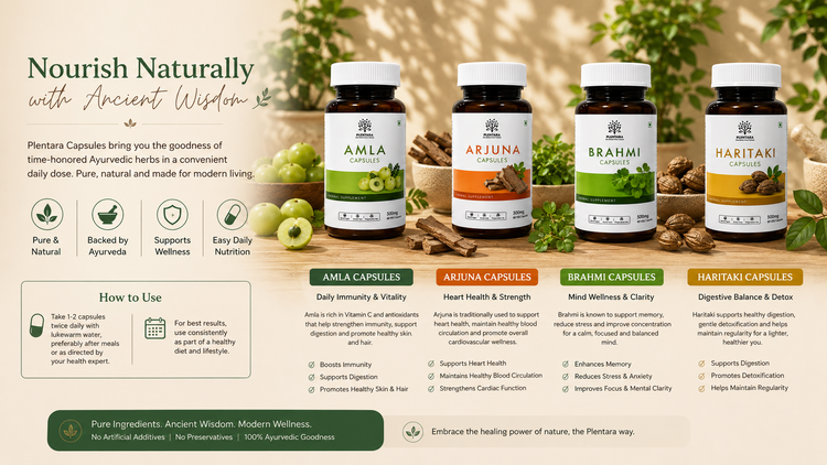 Ayurvedic Capsules in Australia: Amla, Arjuna, Brahmi & Haritaki