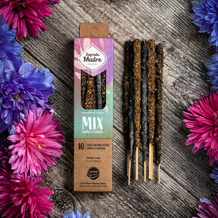 mix herbs and flower incense