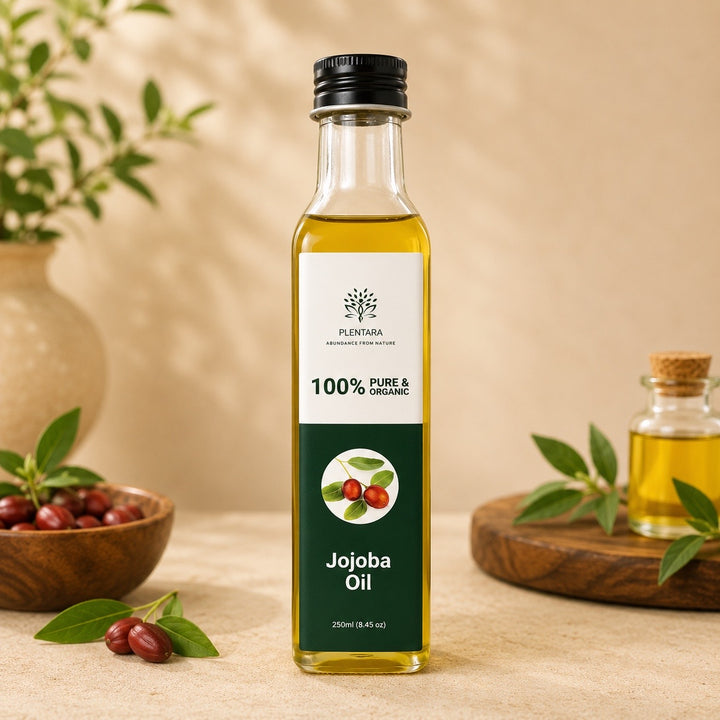 Jojoba Oil - Organic Cold Pressed Glass Bottle