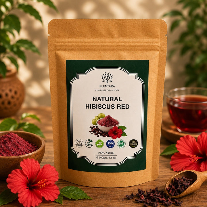 Natural Hibiscus Red  Hennah Colour