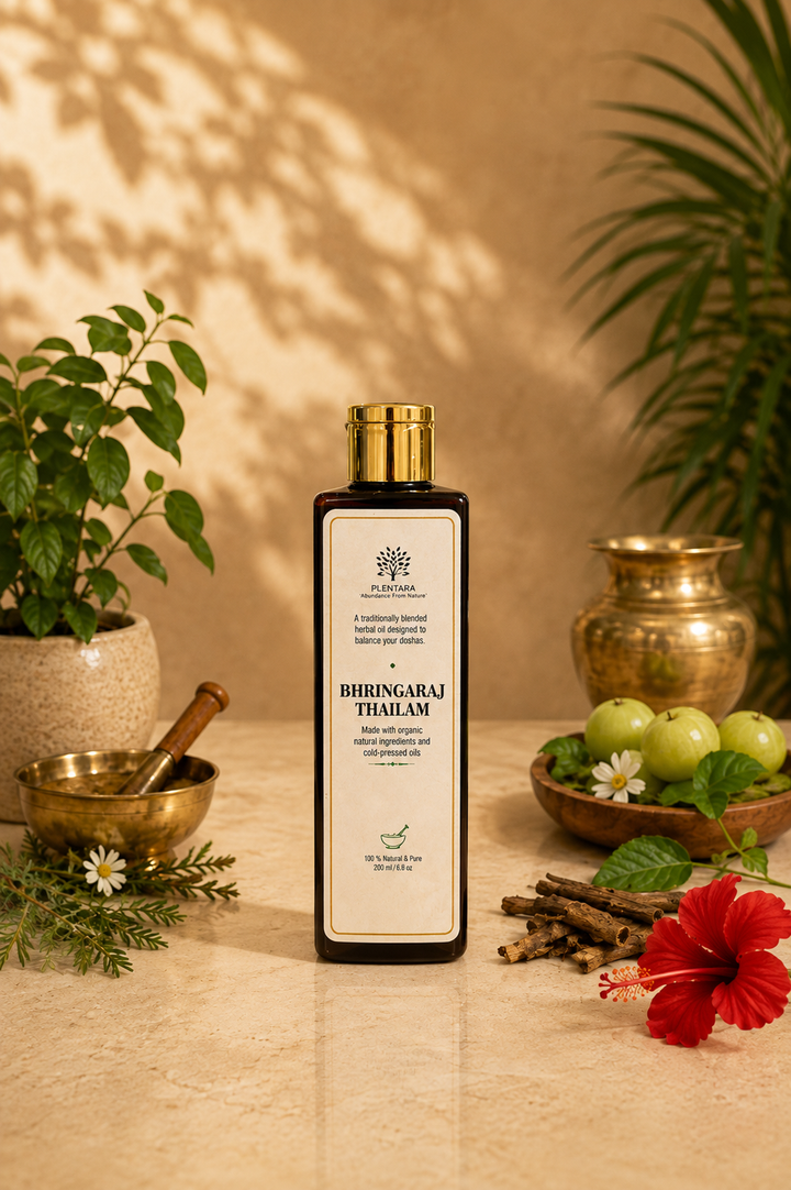 Bhrigraj Thailam Organic – Ayurvedic Cold Pressed Hair Oil