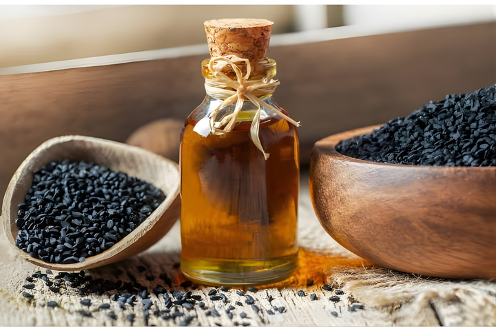 Sesame Black Oil - Organic Cold Pressed Glass Bottle