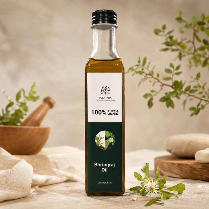 Bhrigraj Oil Organic – Ayurvedic Cold Pressed Hair Oil