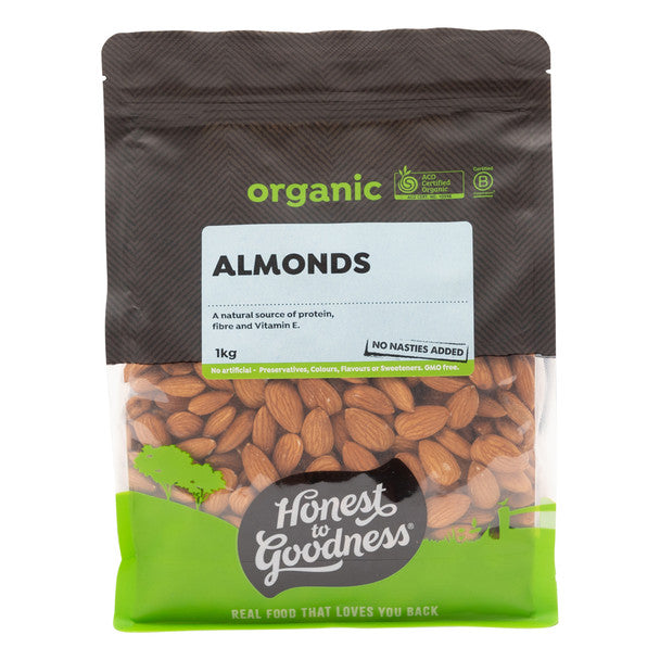 Organic Almond 1kg Honest to Goodness