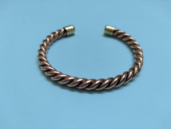 Twisted Copper Bracelet  Without Magnet