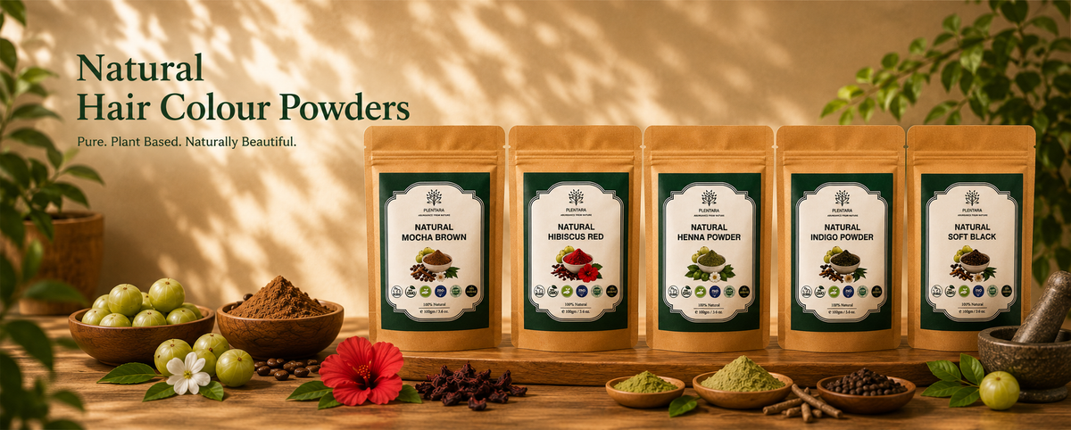 Plentara Ayurvedic herbal hair colour products