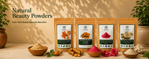 Plentara natural beauty powders and Ayurvedic skincare products