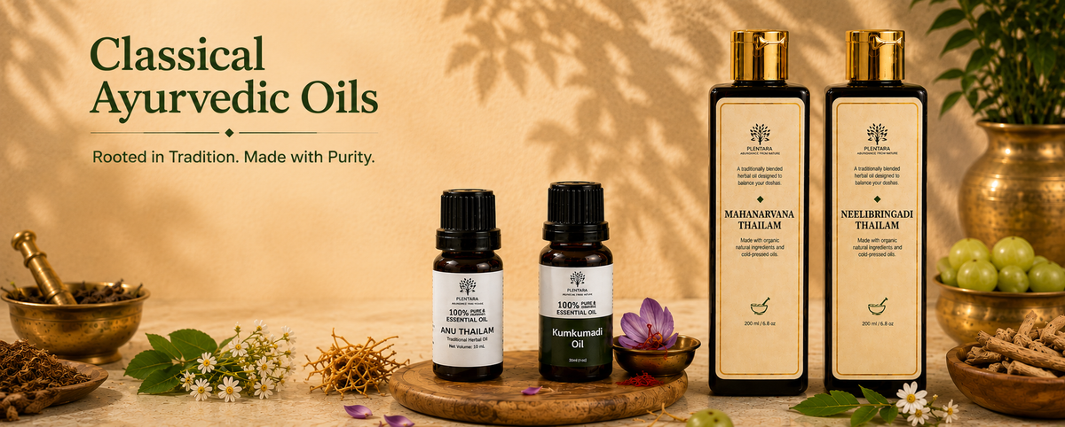 Plentara traditional Ayurvedic herbal oils