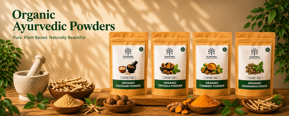 Plentara organic Ayurvedic herbal powders